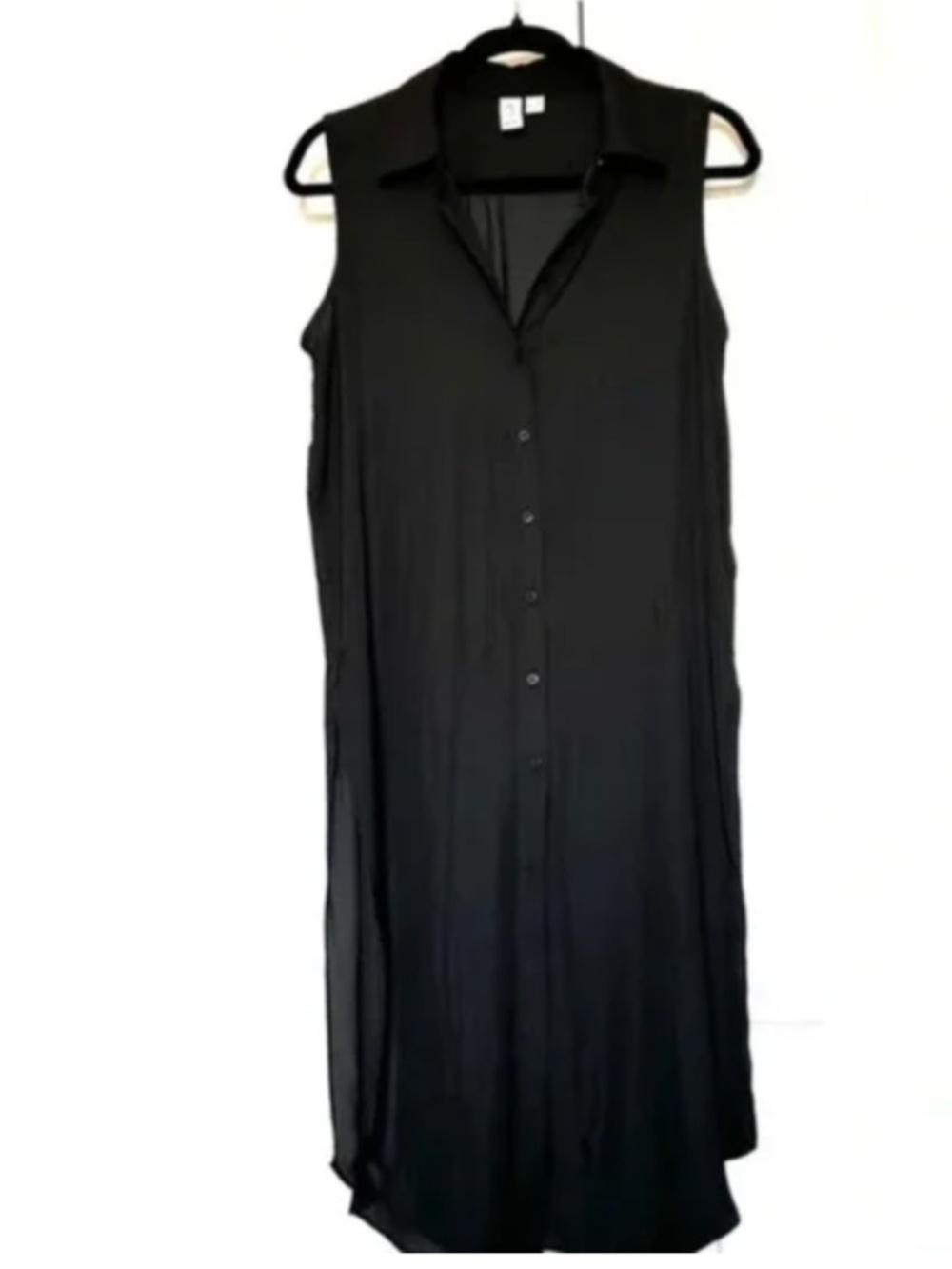 Joie Black Sleeveless Tunic/dress Sz. XL